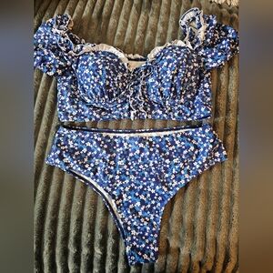 floral print bikini set